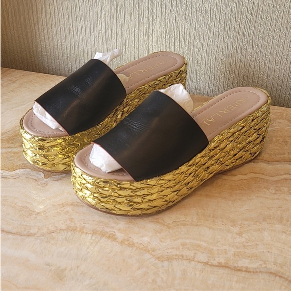 ⭐️🌴In box APERLAI Paris Platform Sandals - Picture 1 of 11